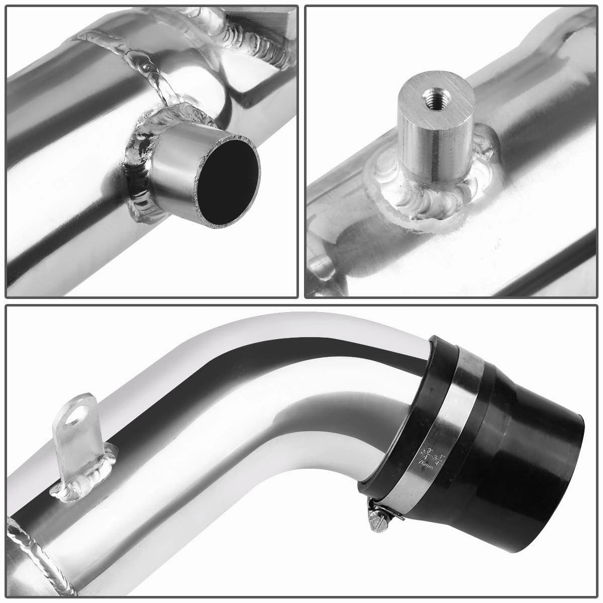 02-06 Toyota Camry Solara 2.4L L4 Red Cold Air Intake w/Heat Shield Cone Filter