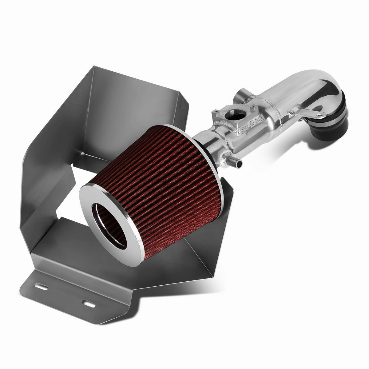 02-06 Toyota Camry Solara 2.4L L4 Red Cold Air Intake w/Heat Shield Cone Filter