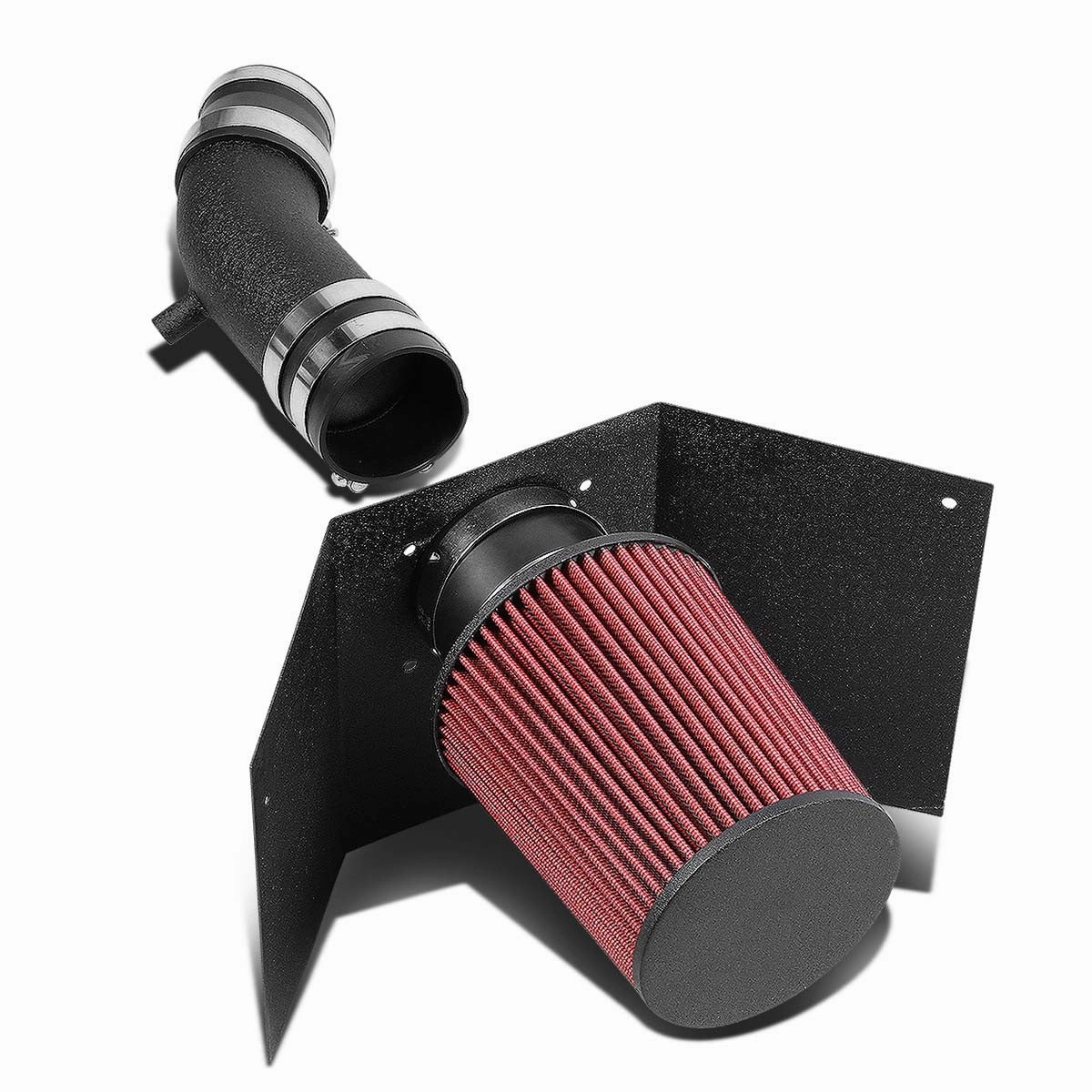 03-05 Lincoln Aviator 4.6L V8 Black Cold Air Intake w/Heat Shield Cone Filter