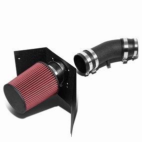 03-05 Lincoln Aviator 4.6L V8 Black Cold Air Intake w/Heat Shield Cone Filter