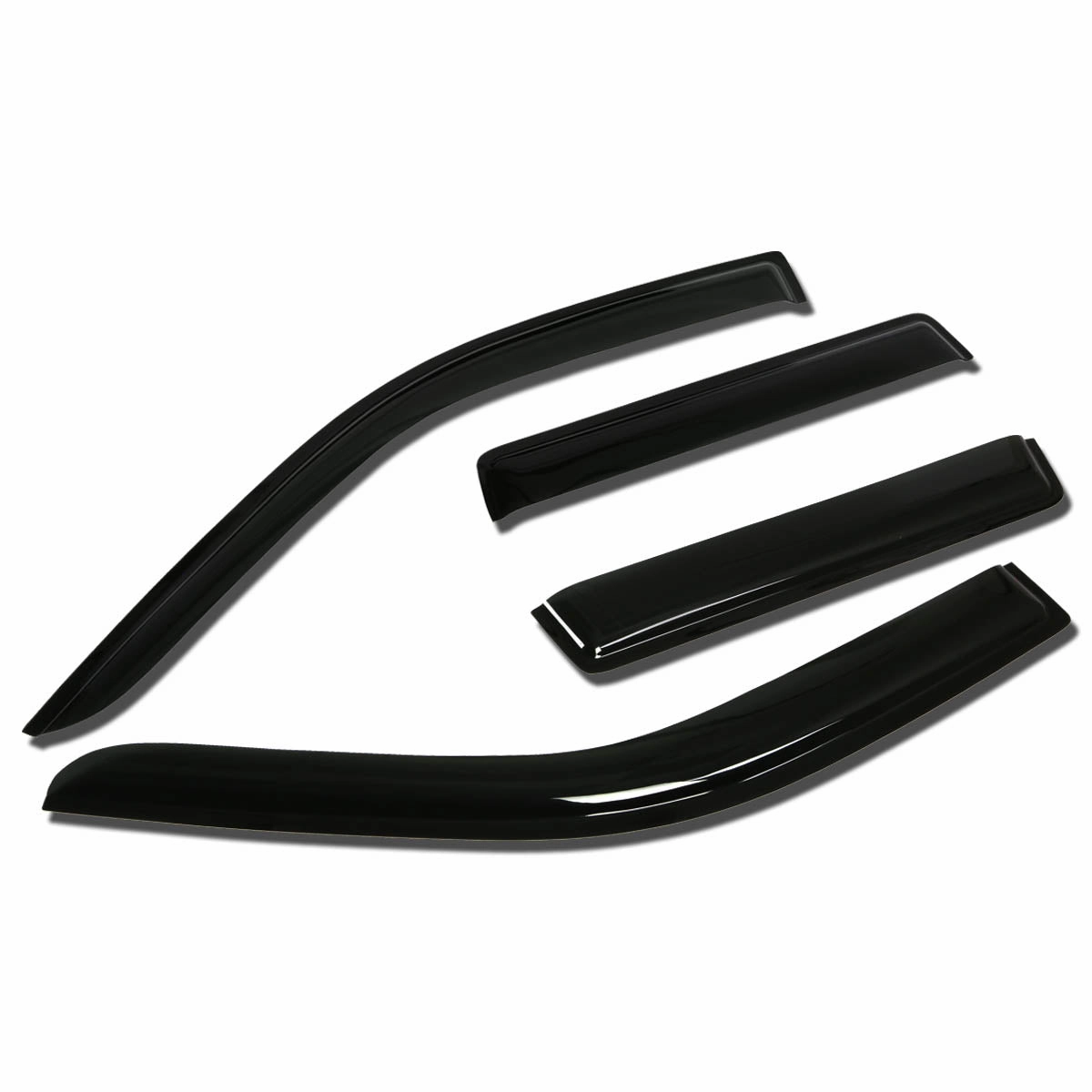 03-06 Mitsubishi Outlander Tape-On Wind Deflectors Window Visors