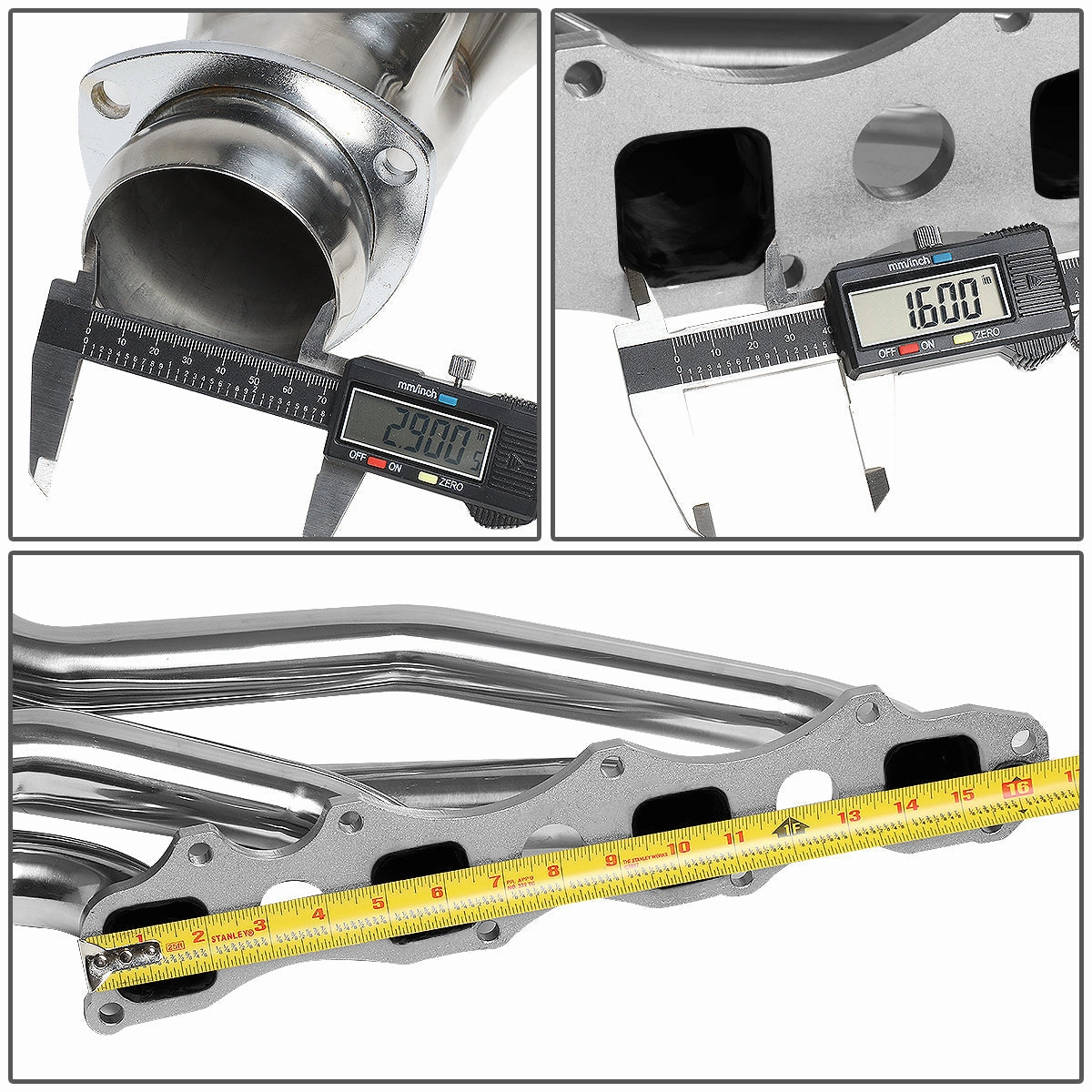 03-07 Dodge Ram 1500 5.7L 2WD 4-1 Long Tube Exhaust Headers - Stainless Steel