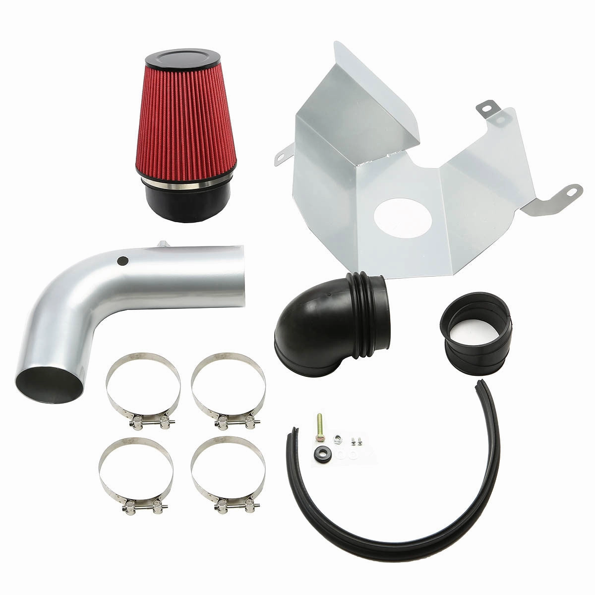 03-07 Dodge Ram 2500 3500 5.9L l6 Aluminum Cold Air Intake w/Heat Shield Cone Filter