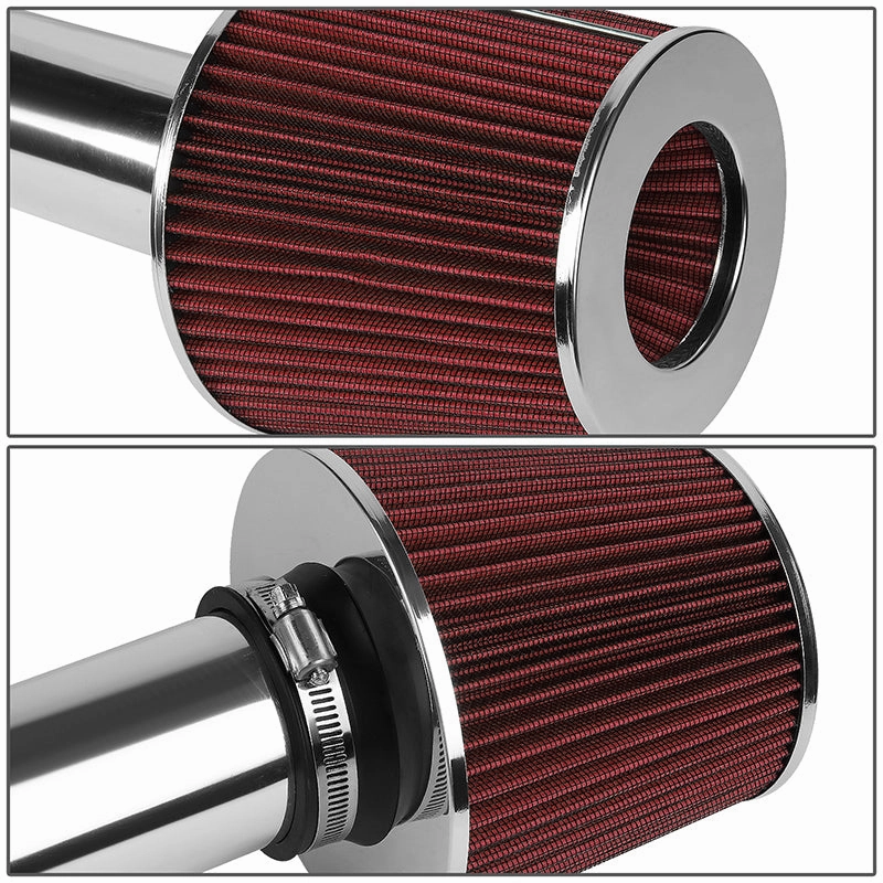 03-08 Hyundai Tiburon 2.7L V6 Aluminum Cold Air Intake w/Red Cone Filter