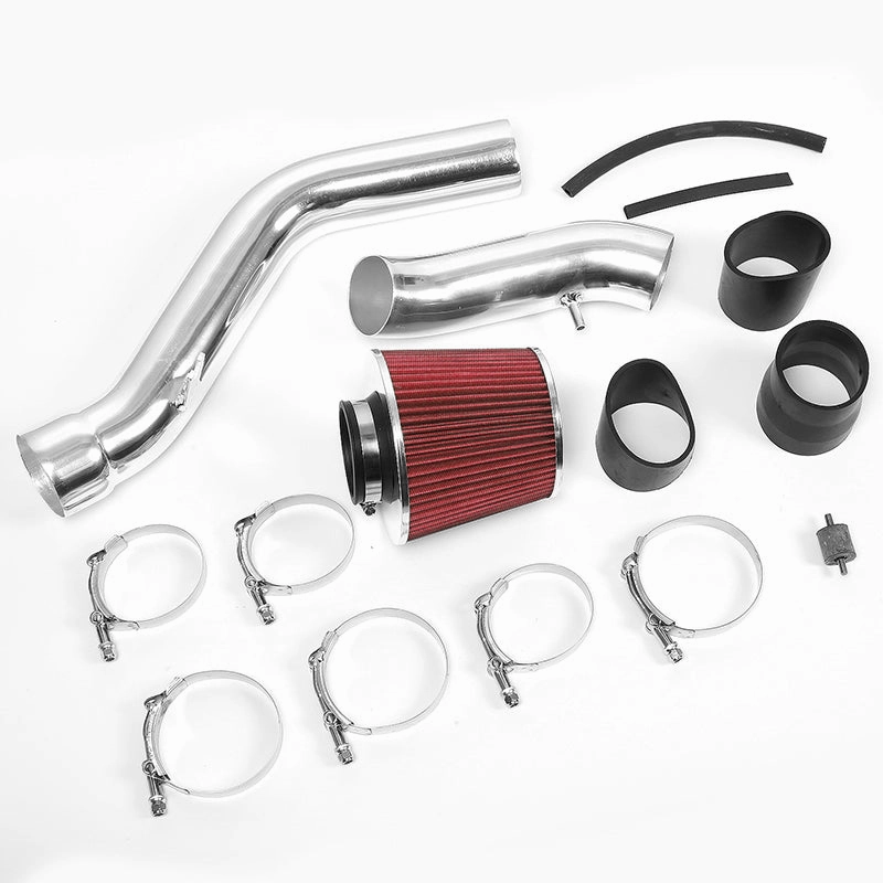 03-08 Hyundai Tiburon 2.7L V6 Aluminum Cold Air Intake w/Red Cone Filter