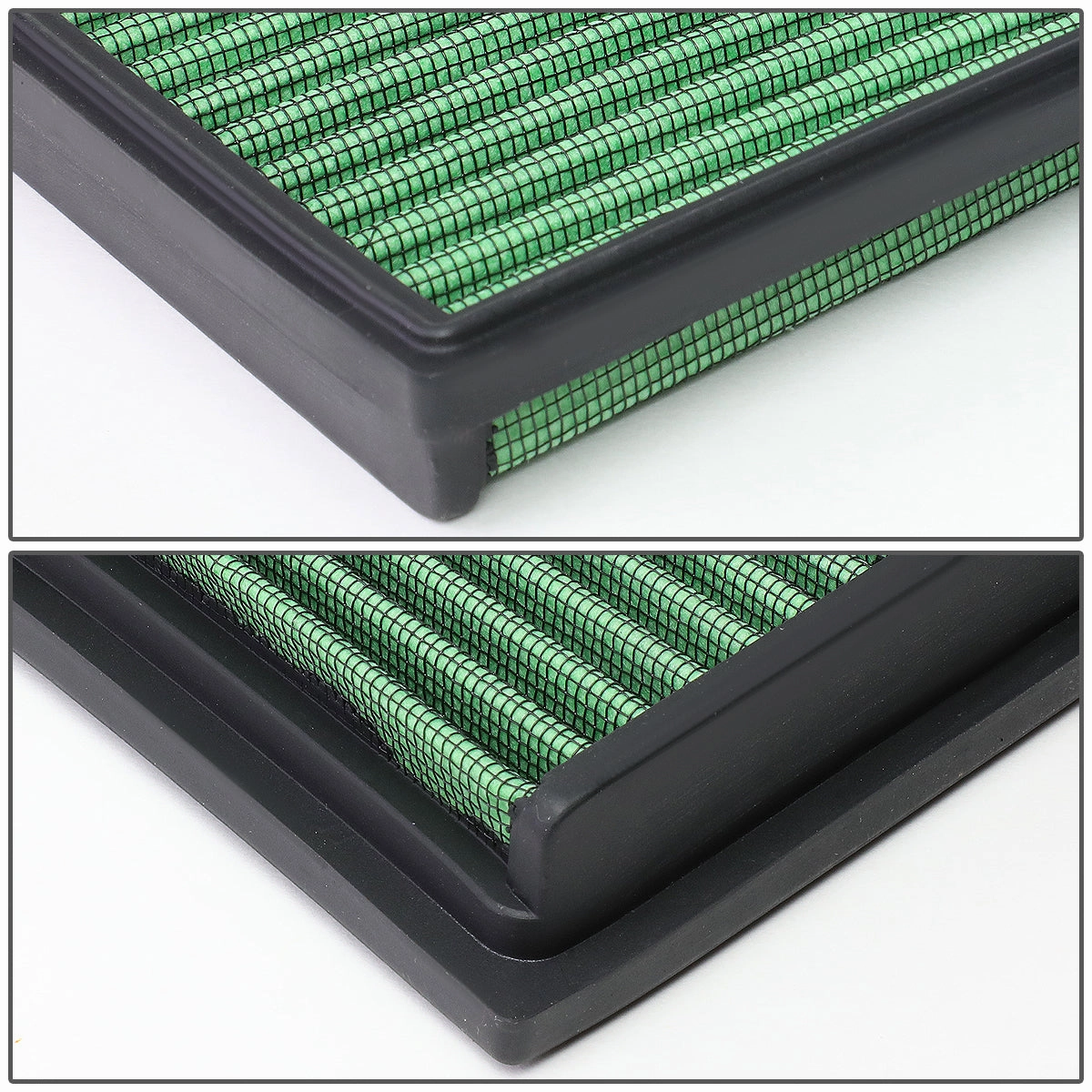 03-10 Volkswagen Golf Polo 06-08 Seat Ibiza 1.4L 1.6L L4 Drop-in Panel Air Filter - Green