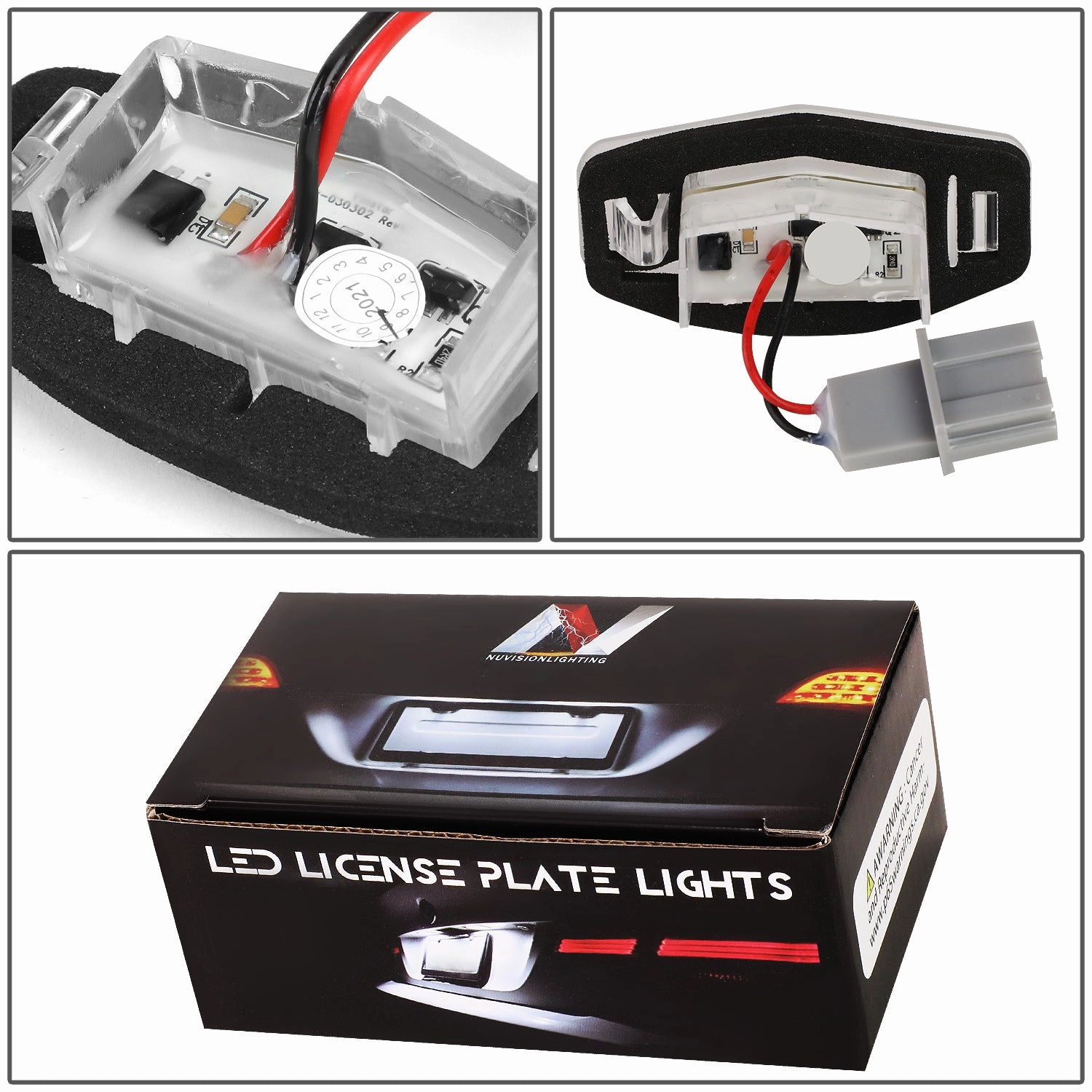 03-17 Honda Accord 01-05 Honda Civic White LED License Plate Lights