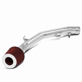 04-06 Nissan Maxima Aluminum Cold Air Intake w/Red Cone Filter