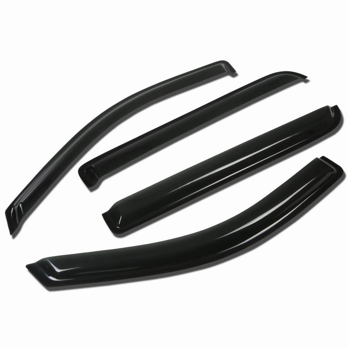 04-08 Ford F150 Super Crew Cab Tape-On Wind Deflectors Window Visors