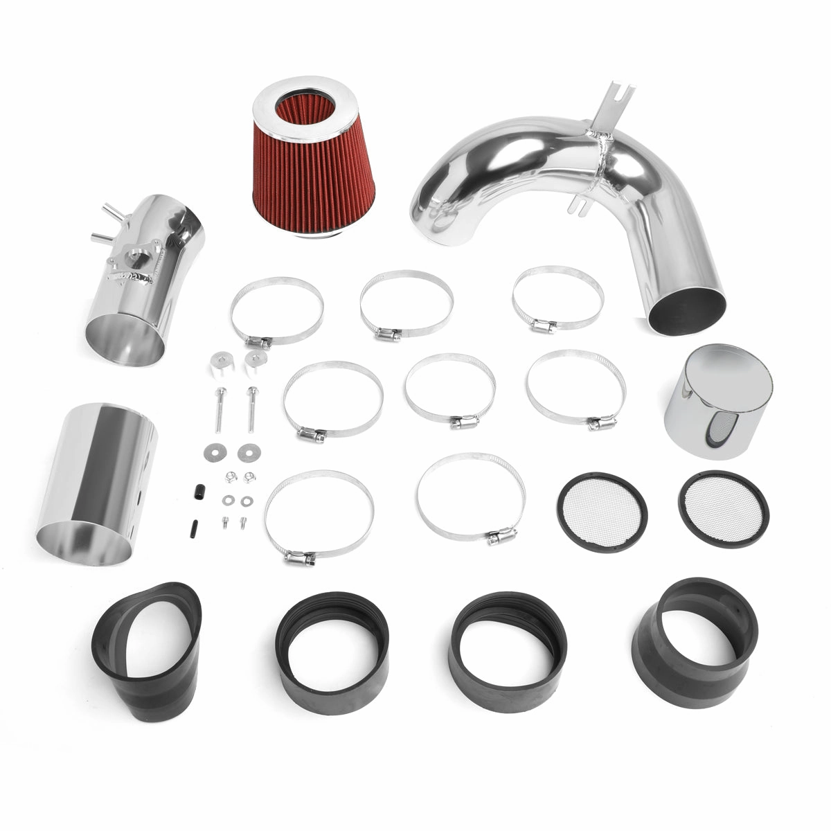 04-11 Mazda RX8 Aluminum Cold Air Intake w/Red Cone Filter