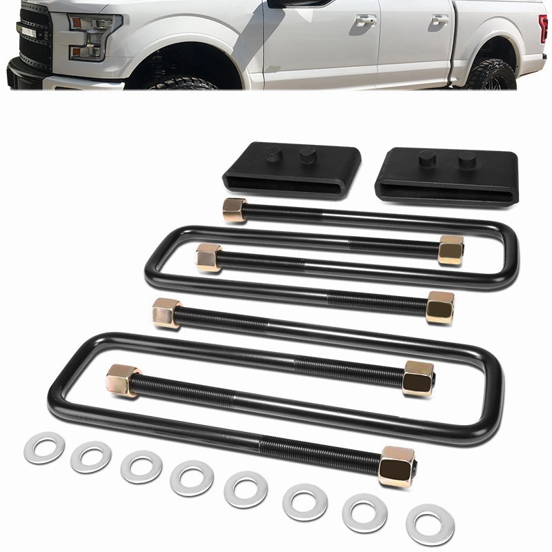04-22 Ford F150 RWD 1 in. Rear Lift Block Kit  U-Bolts