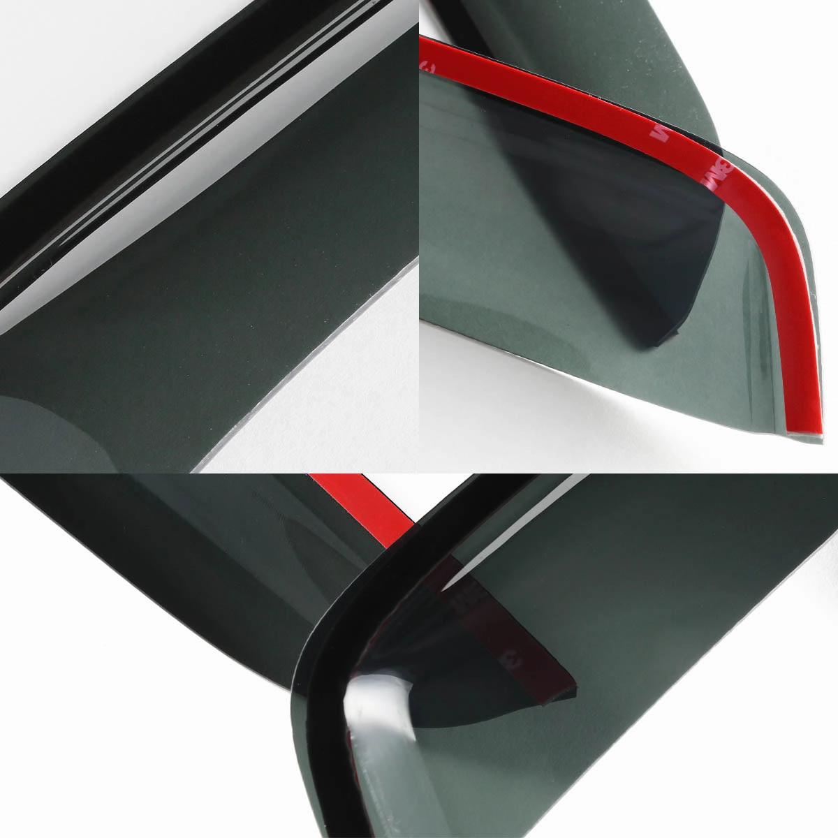 05-07 Ford Five Hundred 08-10 Taurus Tape-On Wind Deflectors Window Visors
