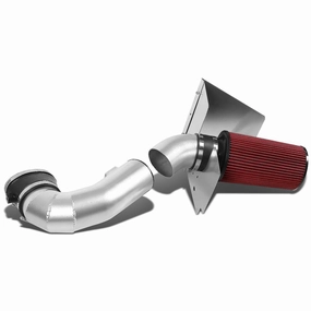 05-09 Ford Mustang 4.6L V8 Aluminum Cold Air Intake Kit w/Heat Shield Filter - Silver