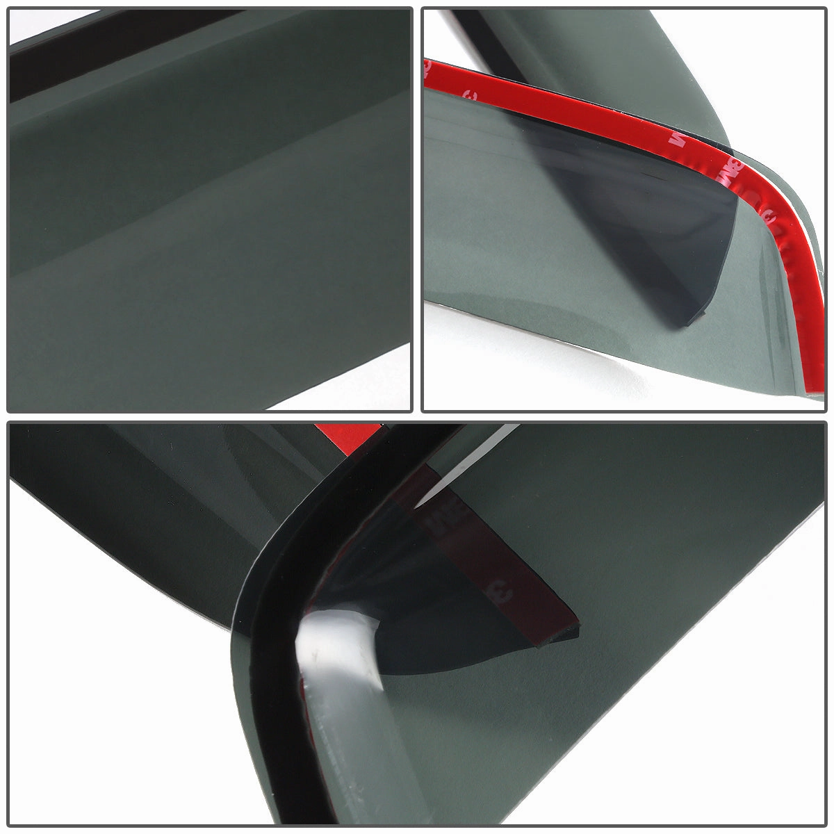 06-10 Kia Optima Tape-On Wind Deflectors Window Visors