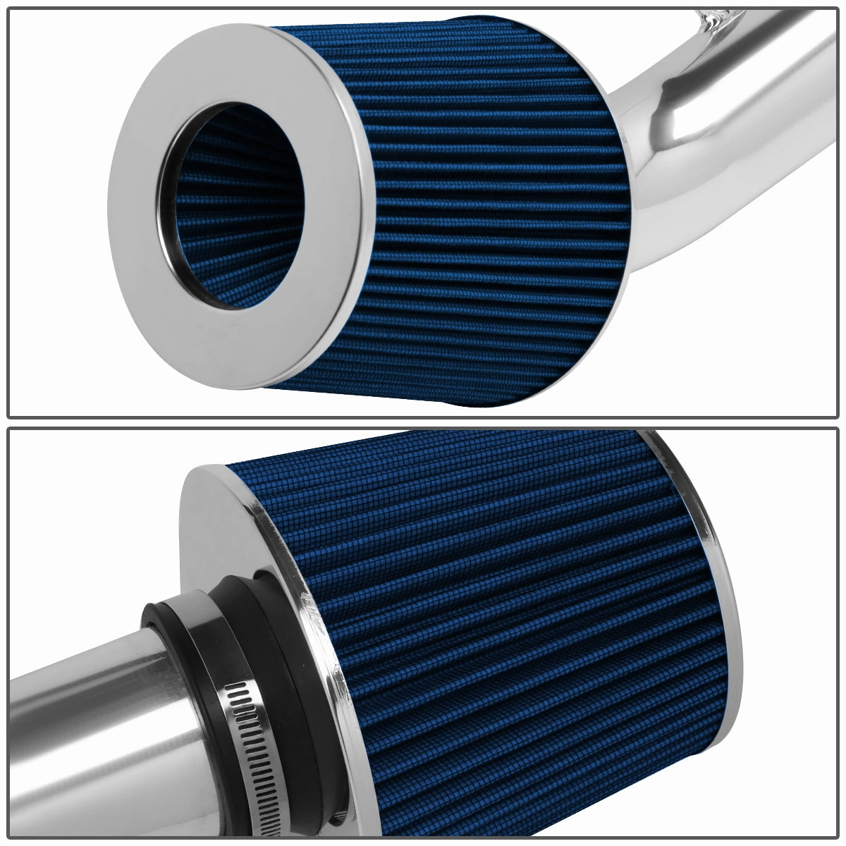 06-11 Honda Civic 1.8L Aluminum Cold Air Intake w/Blue Cone Filter