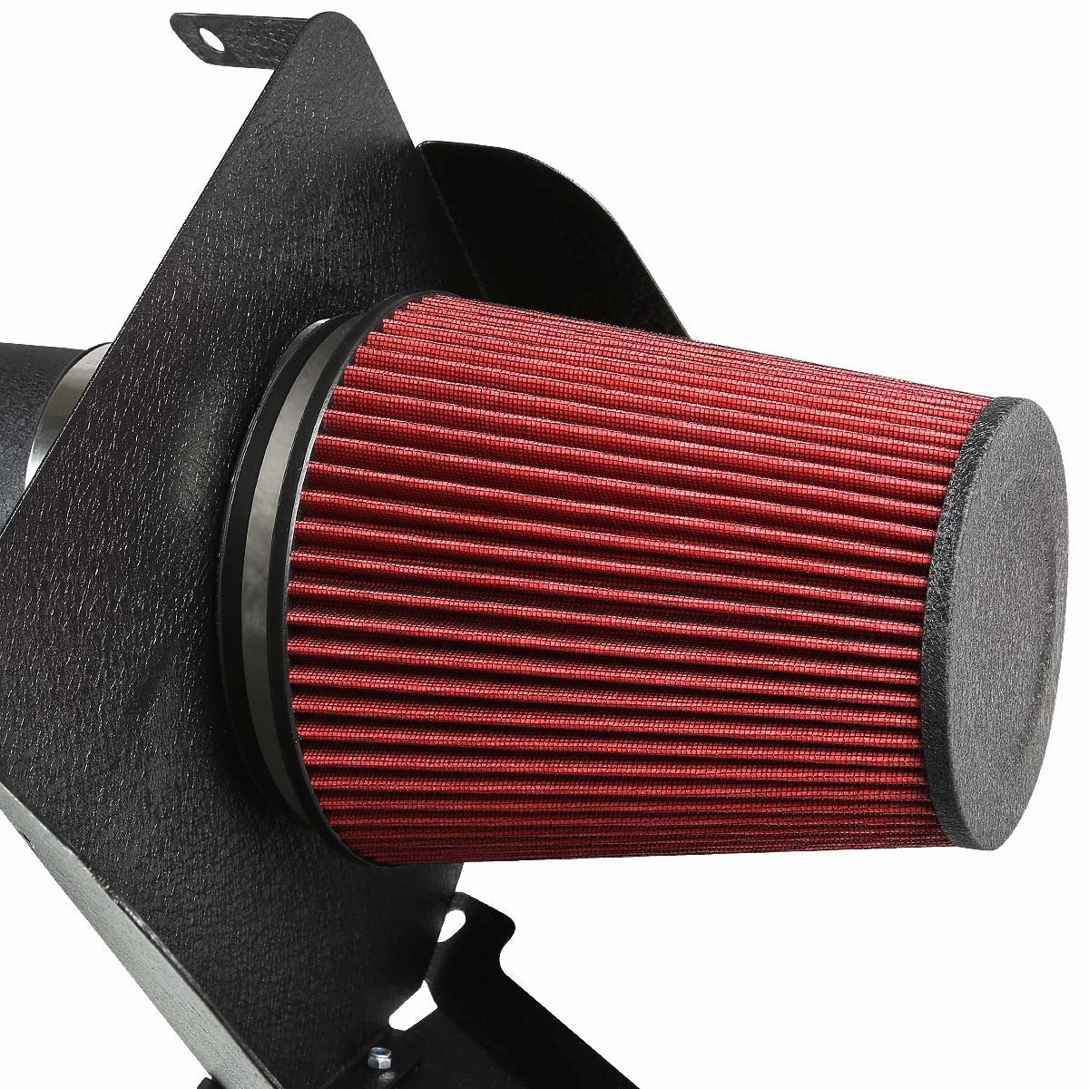 07-08 Chevy Silverado GMC Sierra 4.8L 5.3L 6.0L Black Cold Air Intake w/Heat Shield Filter