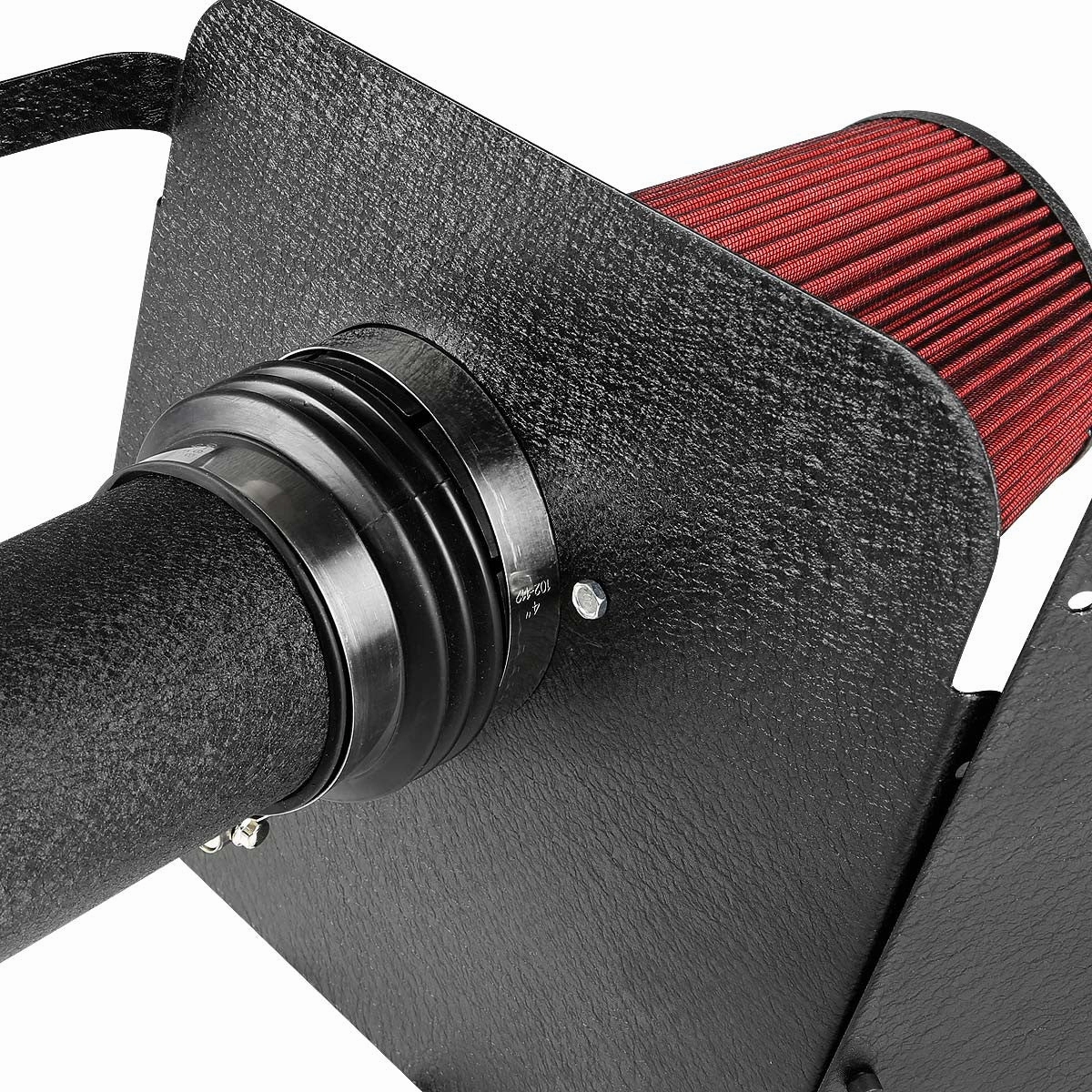 07-08 Chevy Silverado GMC Sierra 4.8L 5.3L 6.0L Black Cold Air Intake w/Heat Shield Filter