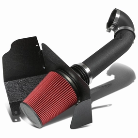 07-08 Chevy Silverado GMC Sierra 4.8L 6.2L Black Cold Air Intake w/Heat Shield Filter