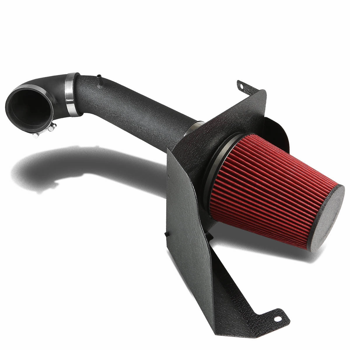 07-08 Chevy Silverado GMC Sierra 4.8L 6.2L Black Cold Air Intake w/Heat Shield Filter
