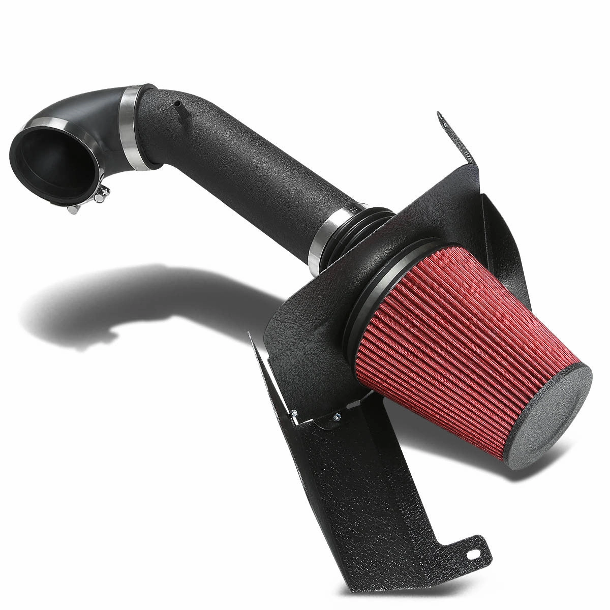 07-08 Chevy Silverado GMC Sierra 4.8L 6.2L Black Cold Air Intake w/Heat Shield Filter