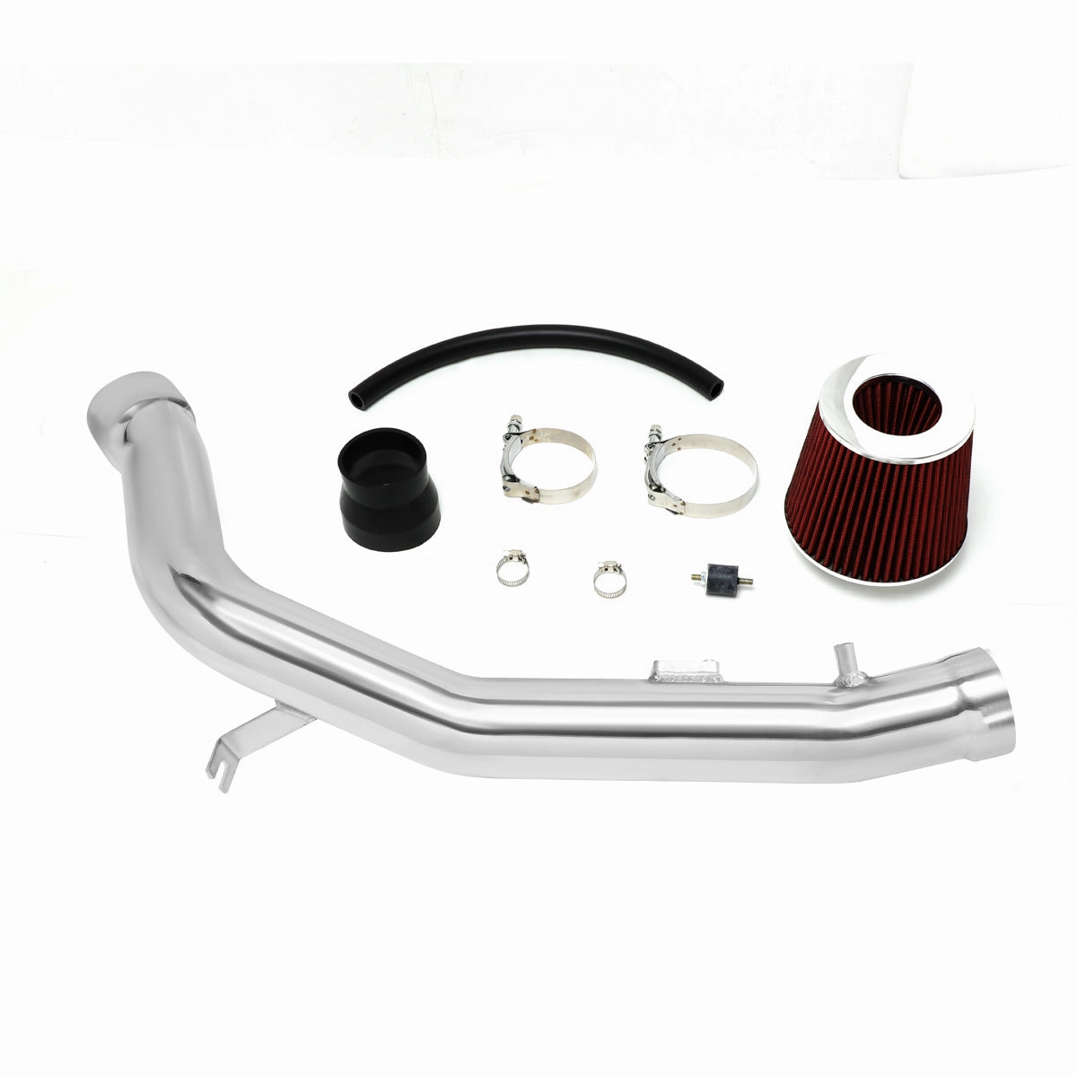 07-08 Nissan Maxima Aluminum Cold Air Intake w/Red Cone Filter
