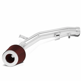 07-08 Nissan Maxima Aluminum Cold Air Intake w/Red Cone Filter