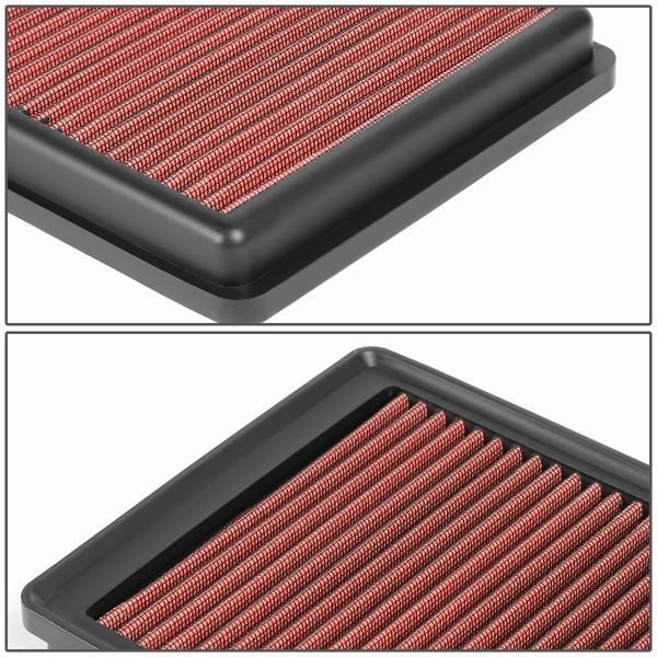 07-09 Jaguar XK 4.2L V8 Pair Drop-in Panel Air Filter - Red