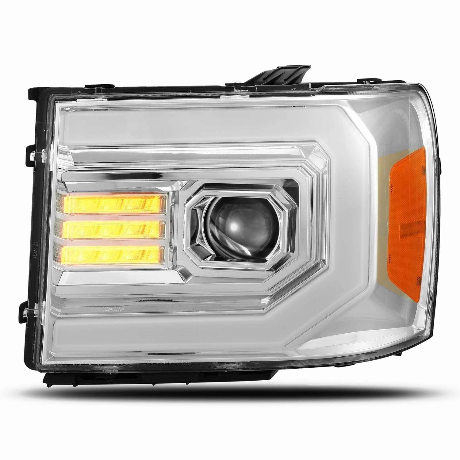 07-13 GMC Sierra LUXX-Series LED Projector Headlights Chrome