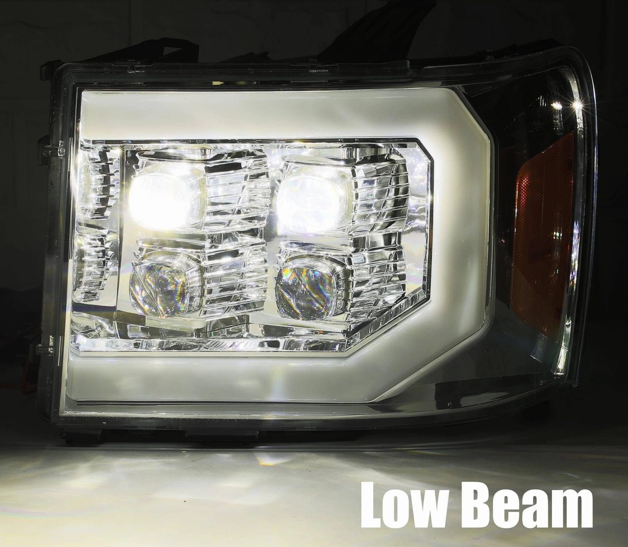 07-13 GMC Sierra NOVA-Series LED Projector Headlights Chrome