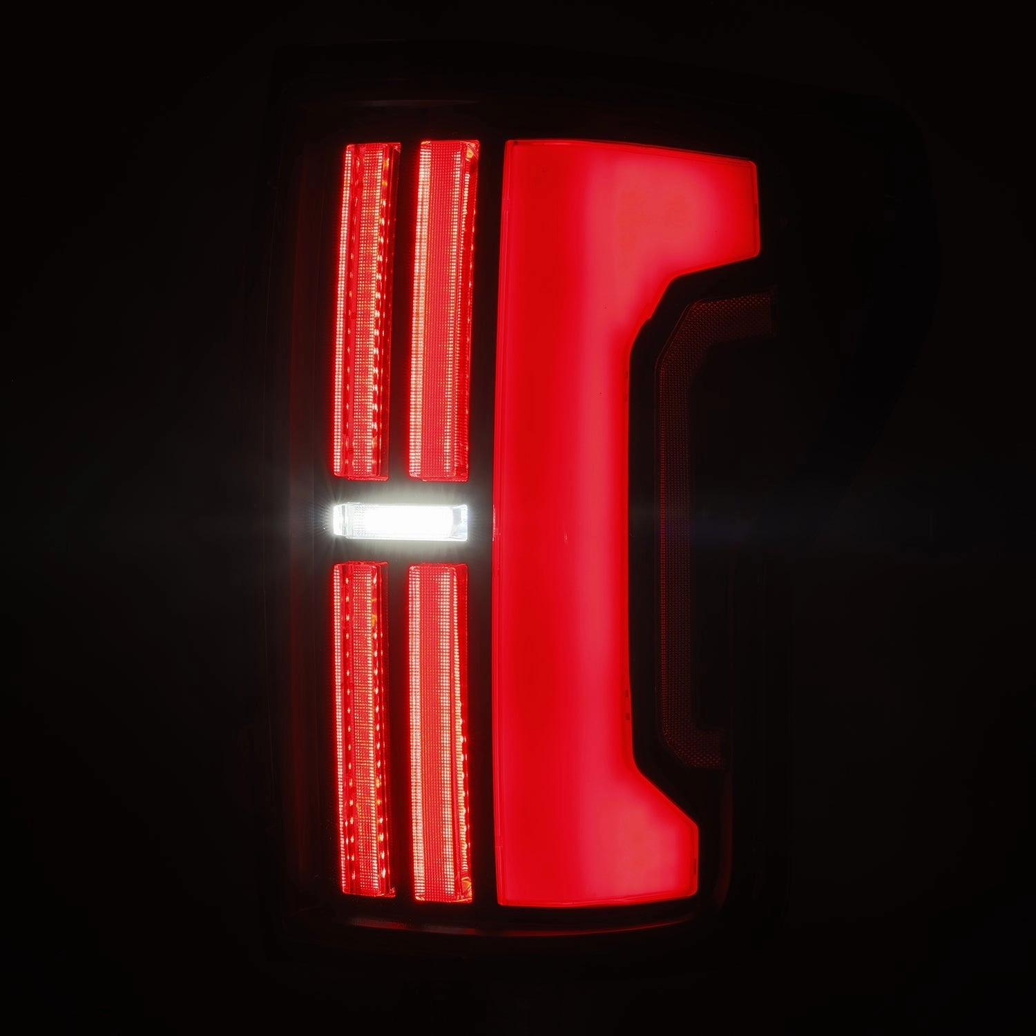 07-13 Toyota Tundra Nova-Series Prismatic LED Tail Lights Black-Red