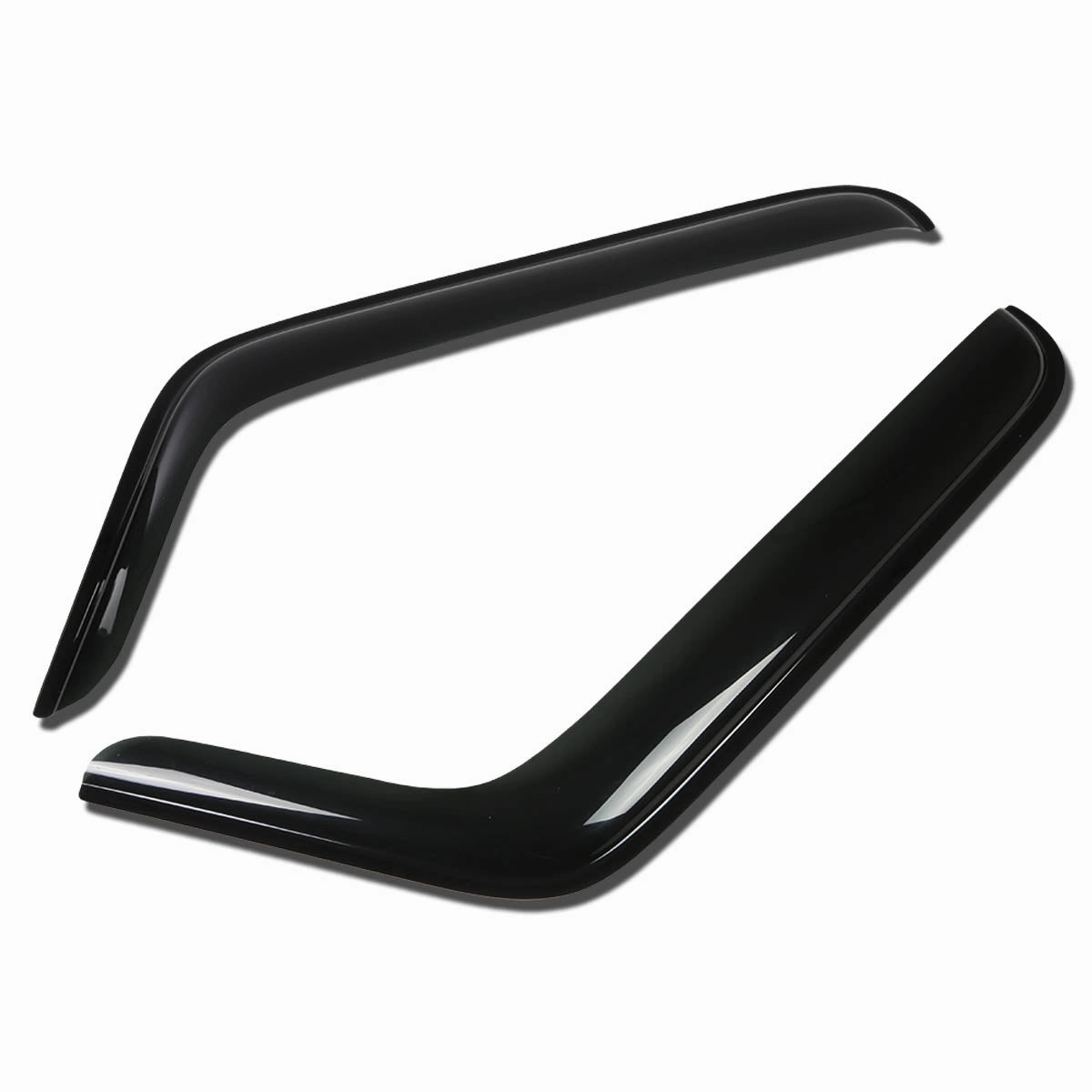 07-15 Jeep Wrangler Front Tape-On Wind Deflectors Window Visors