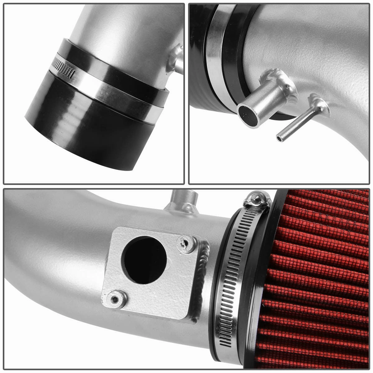 07-16 Toyota Camry Venza V6 Aluminum Cold Air Intake w/Heat Shield Cone Filter
