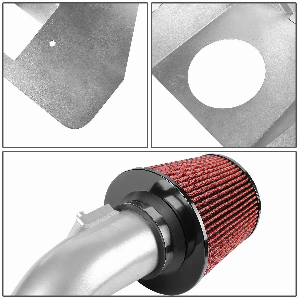 07-16 Toyota Camry Venza V6 Aluminum Cold Air Intake w/Heat Shield Cone Filter