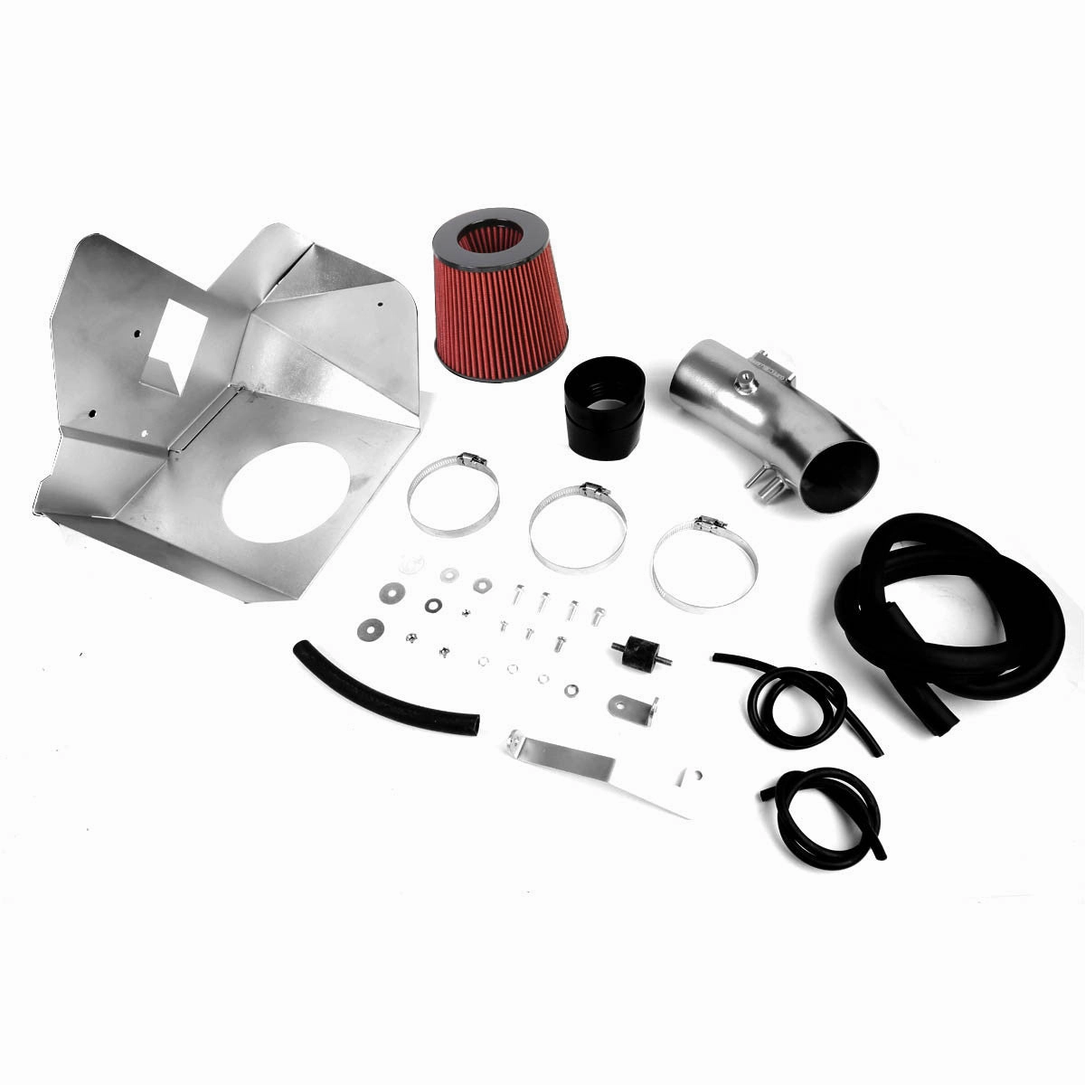 07-16 Toyota Camry Venza V6 Aluminum Cold Air Intake w/Heat Shield Cone Filter