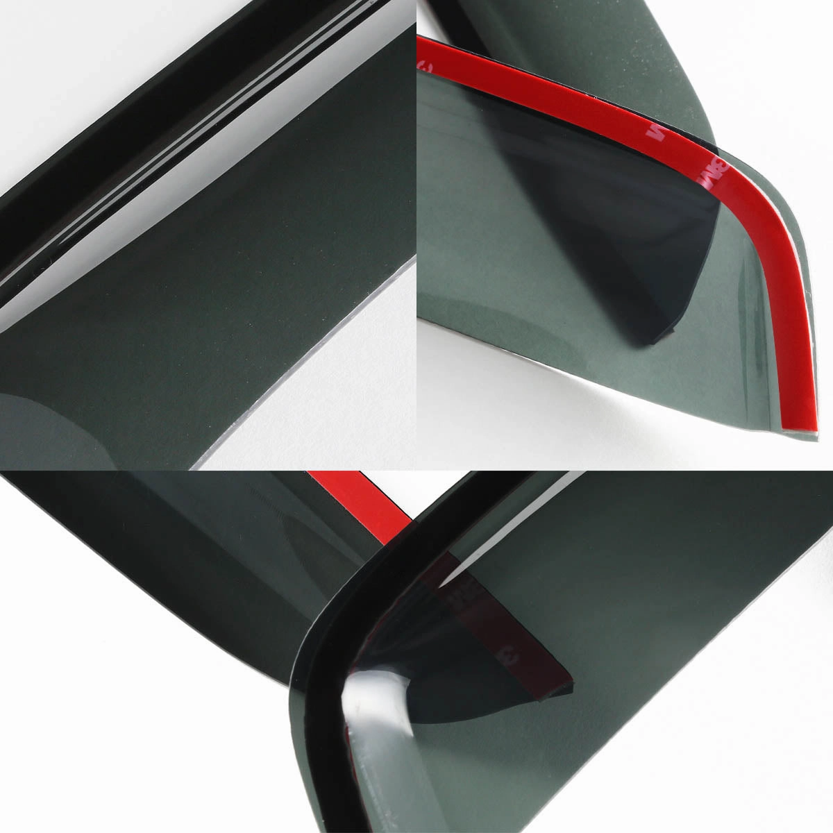 08-09 Acura TSX Wind Deflectors Window Visors Vent Rain Guard - Smoked - Acrylic - 4 Pcs
