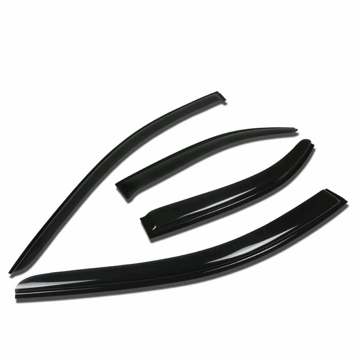 08-09 Acura TSX Wind Deflectors Window Visors Vent Rain Guard - Smoked - Acrylic - 4 Pcs