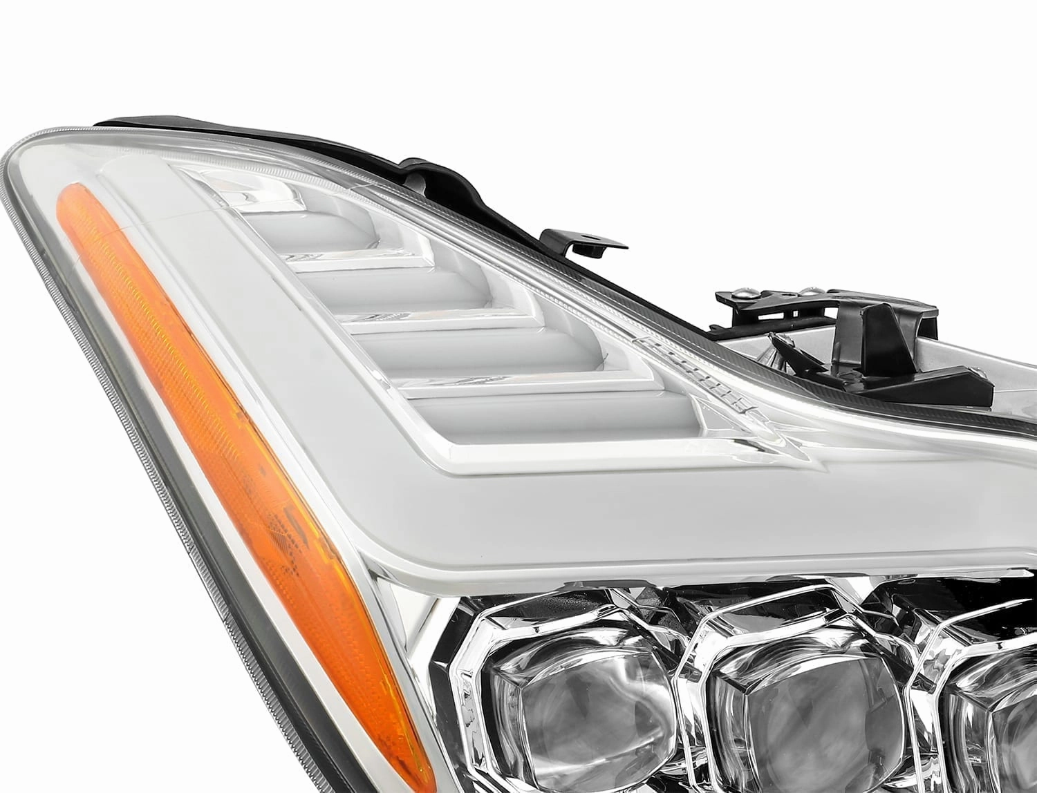 08-13 Infiniti G37/14-15 Q60 Coupe MK II NOVA-Series LED Projector Headlights Chrome