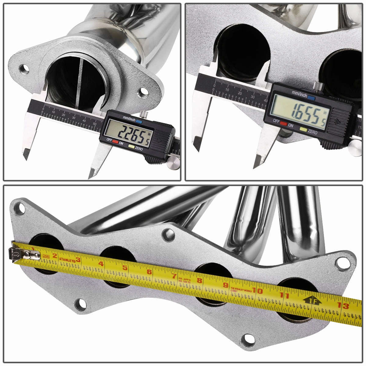 08-15 Scion xB 4-1 Exhaust Header w/O2 Sensor Bungs - Stainless Steel