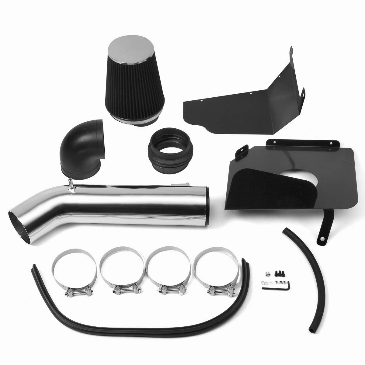 09-14 Chevy Silverado GMC Sierra 4.8L-6.2L Aluminum Cold Air Intake w/Heat Shield Filter