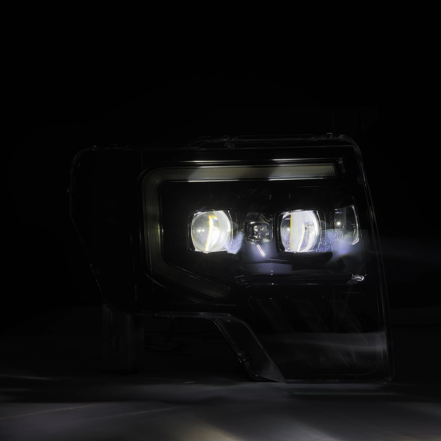 09-14 Ford F150 MKII LUXX-Series LED Projector Headlights Alpha-Black