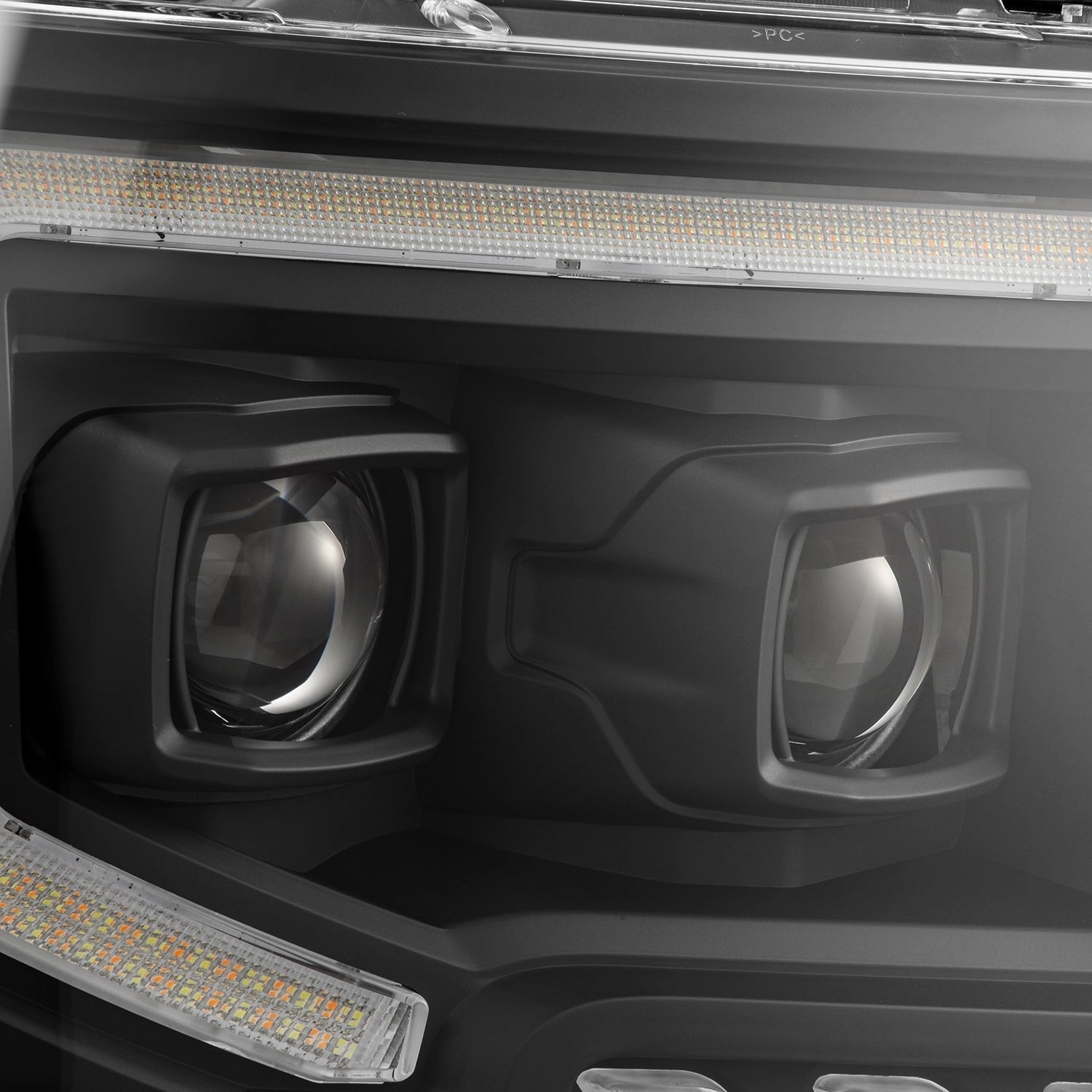 09-14 Ford F150 MKII LUXX-Series LED Projector Headlights Black