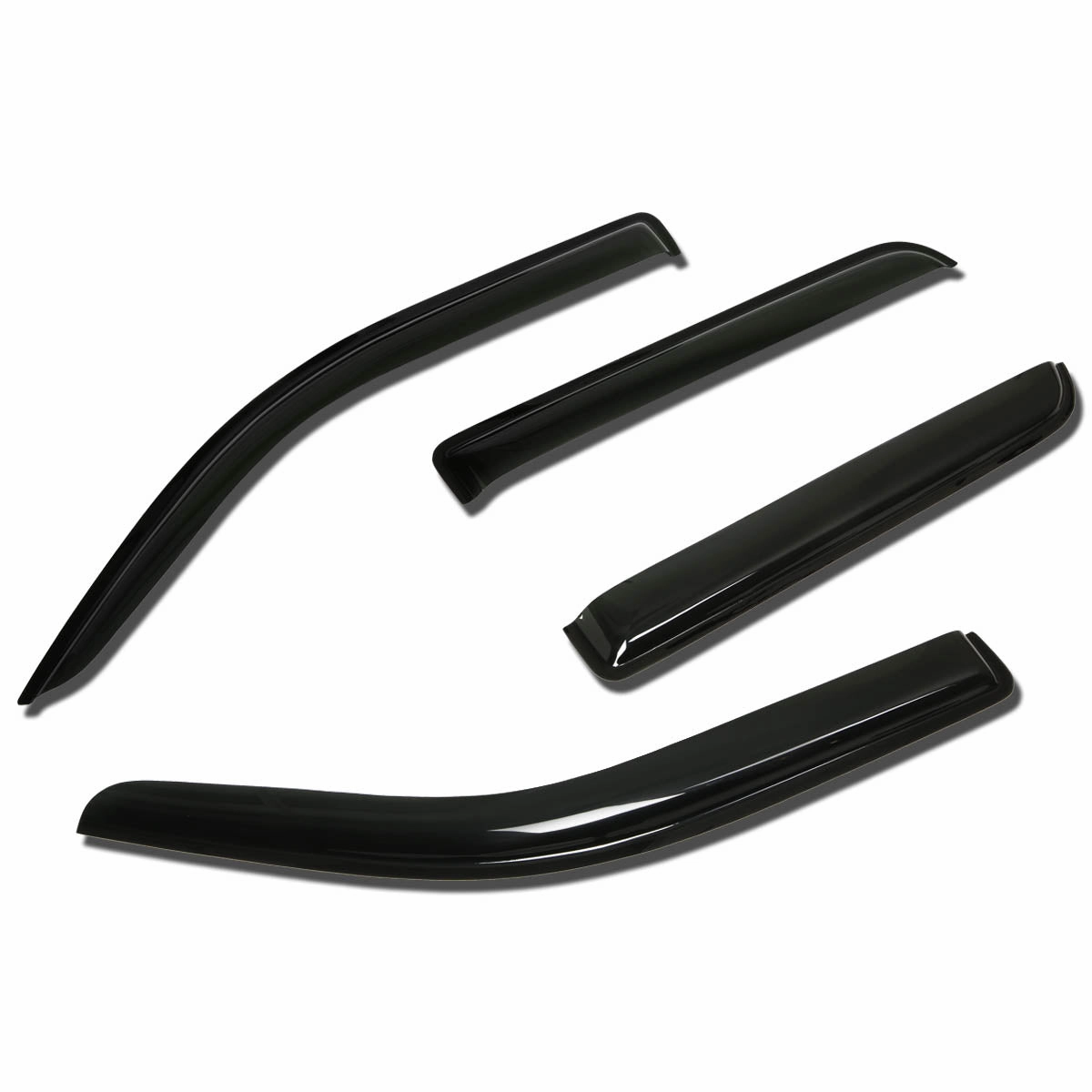 09-14 Ford F150 Super Crew Cab Tape-On Wind Deflectors Window Visors