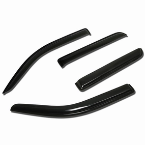 09-14 Ford F150 Super Crew Cab Tape-On Wind Deflectors Window Visors