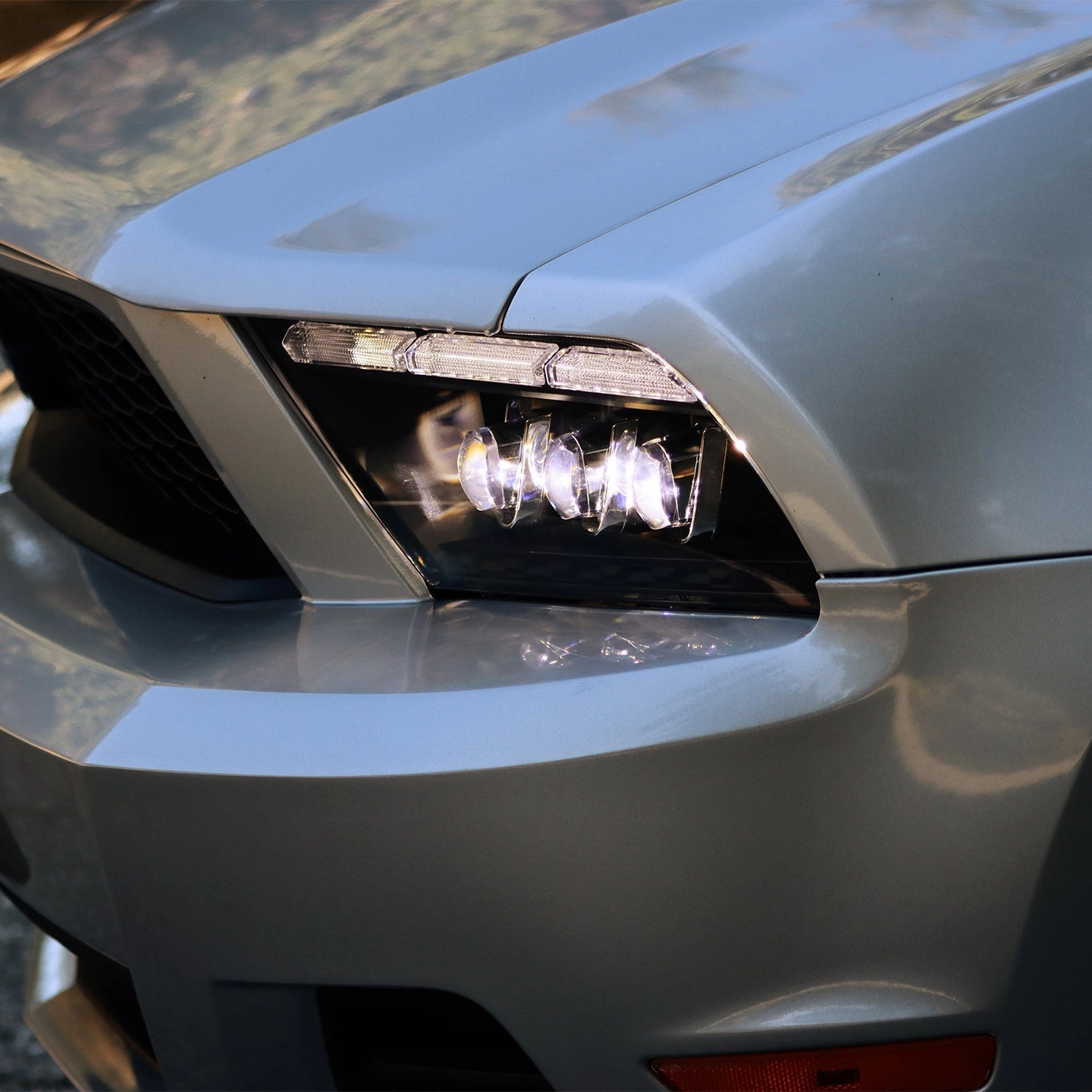 10-12 Ford Mustang MK II NOVA-Series LED Projector Headlights Alpha-Black