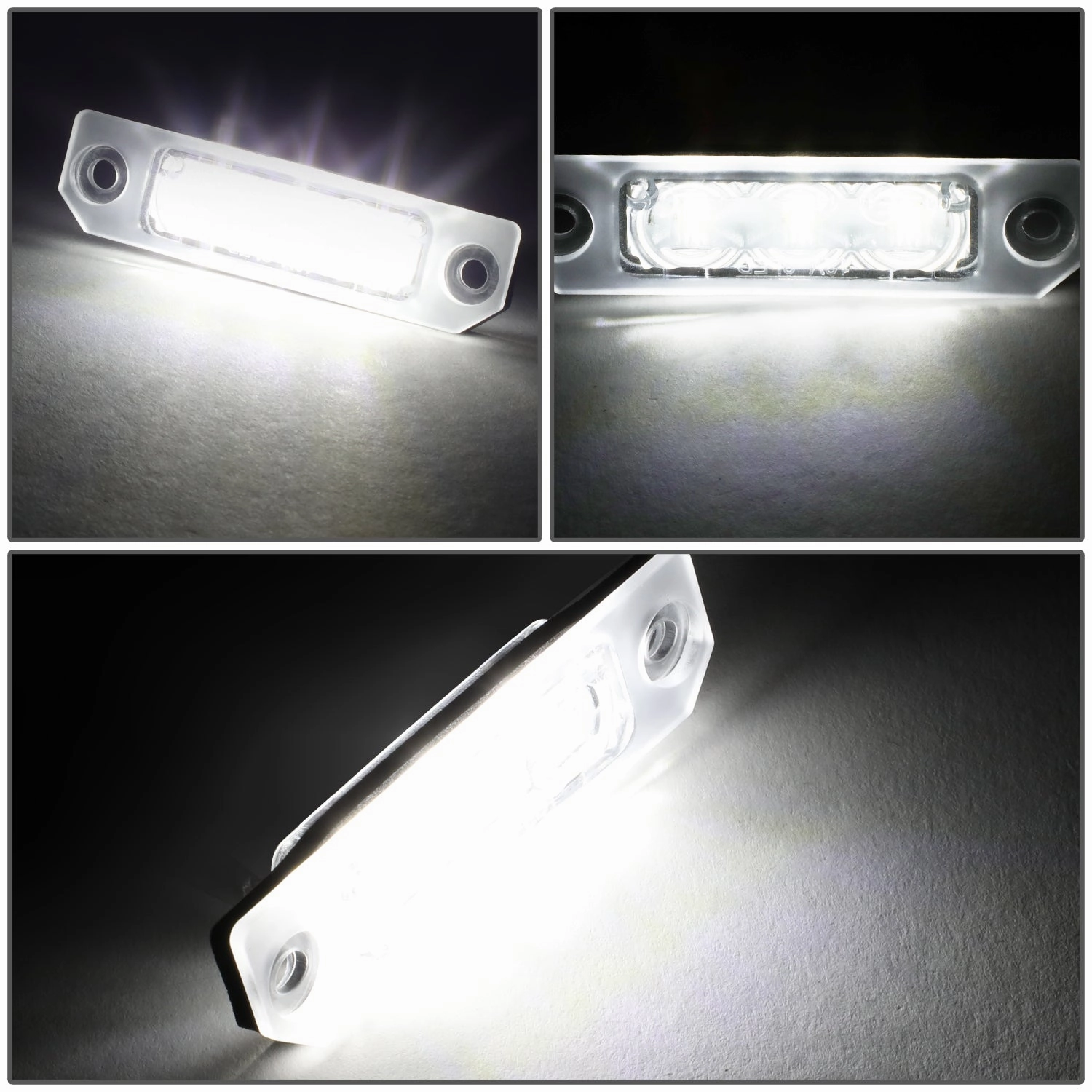 10-14 Ford Mustang 08-11 Ford Focus White LED License Plate Lights