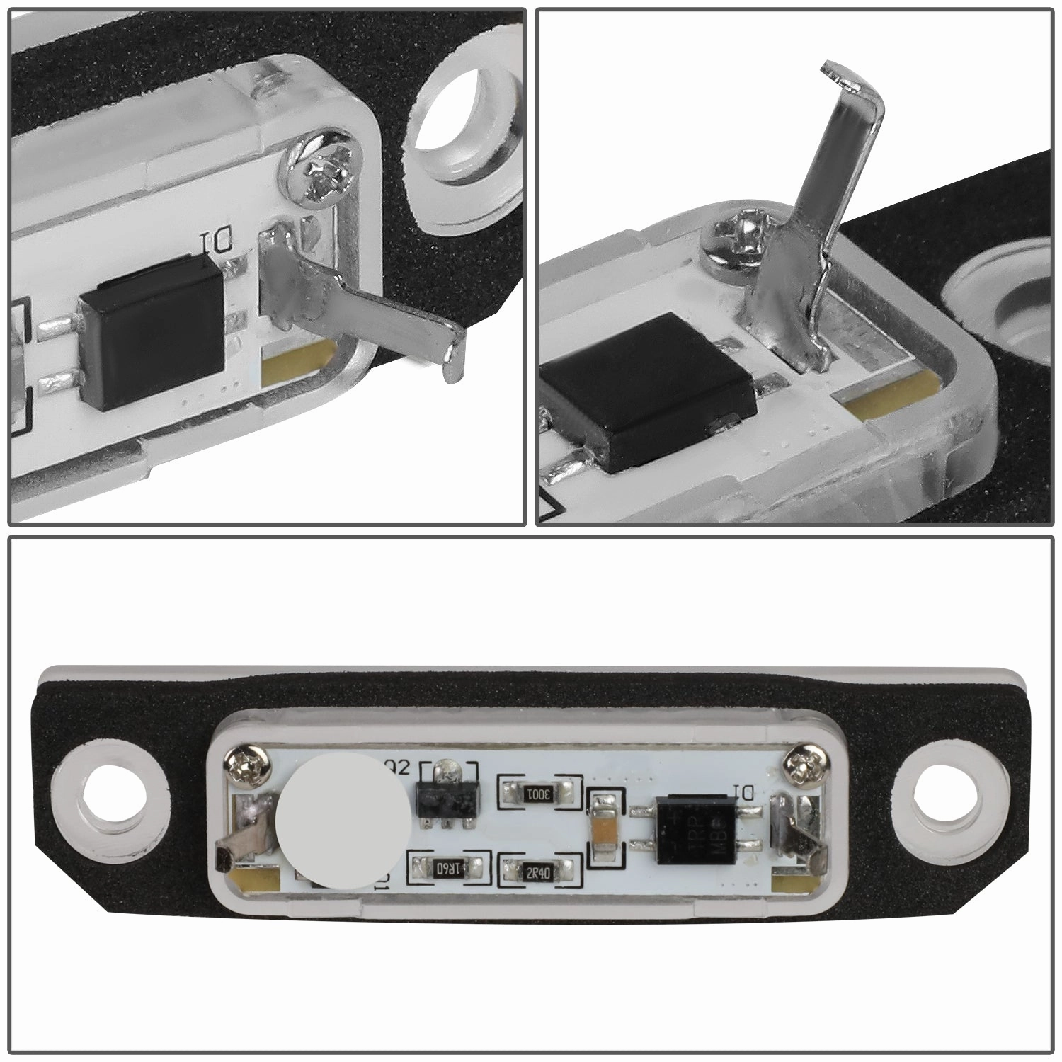 10-14 Ford Mustang 08-11 Ford Focus White LED License Plate Lights