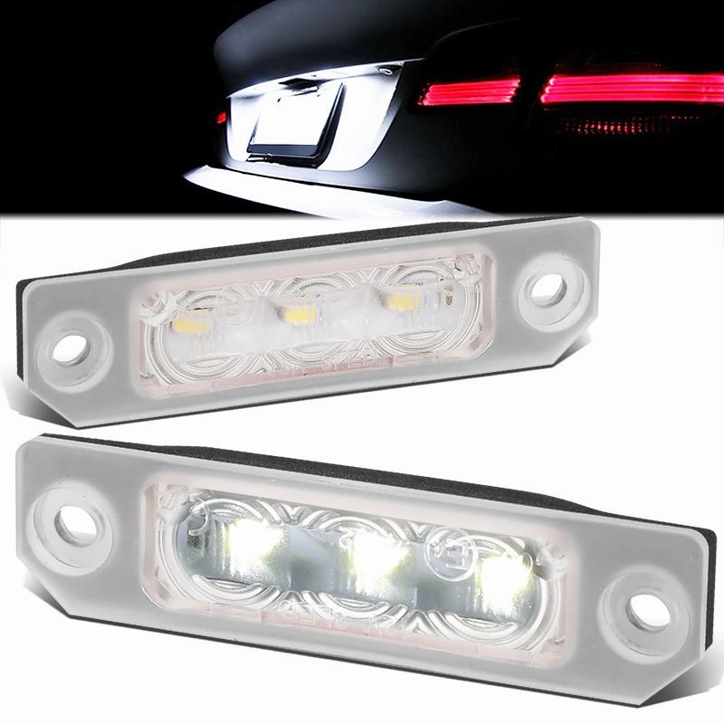 10-14 Ford Mustang 08-11 Ford Focus White LED License Plate Lights