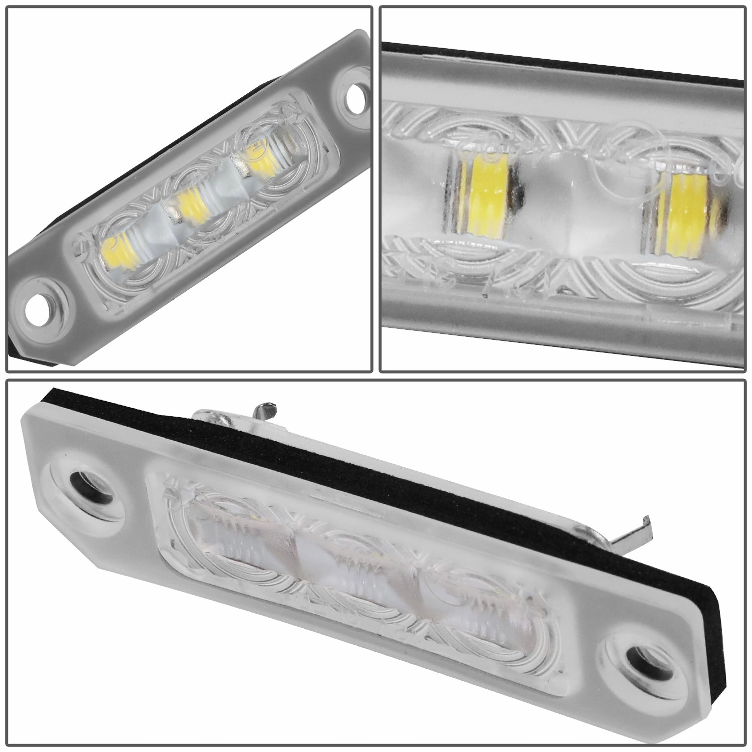 10-14 Ford Mustang 08-11 Ford Focus White LED License Plate Lights