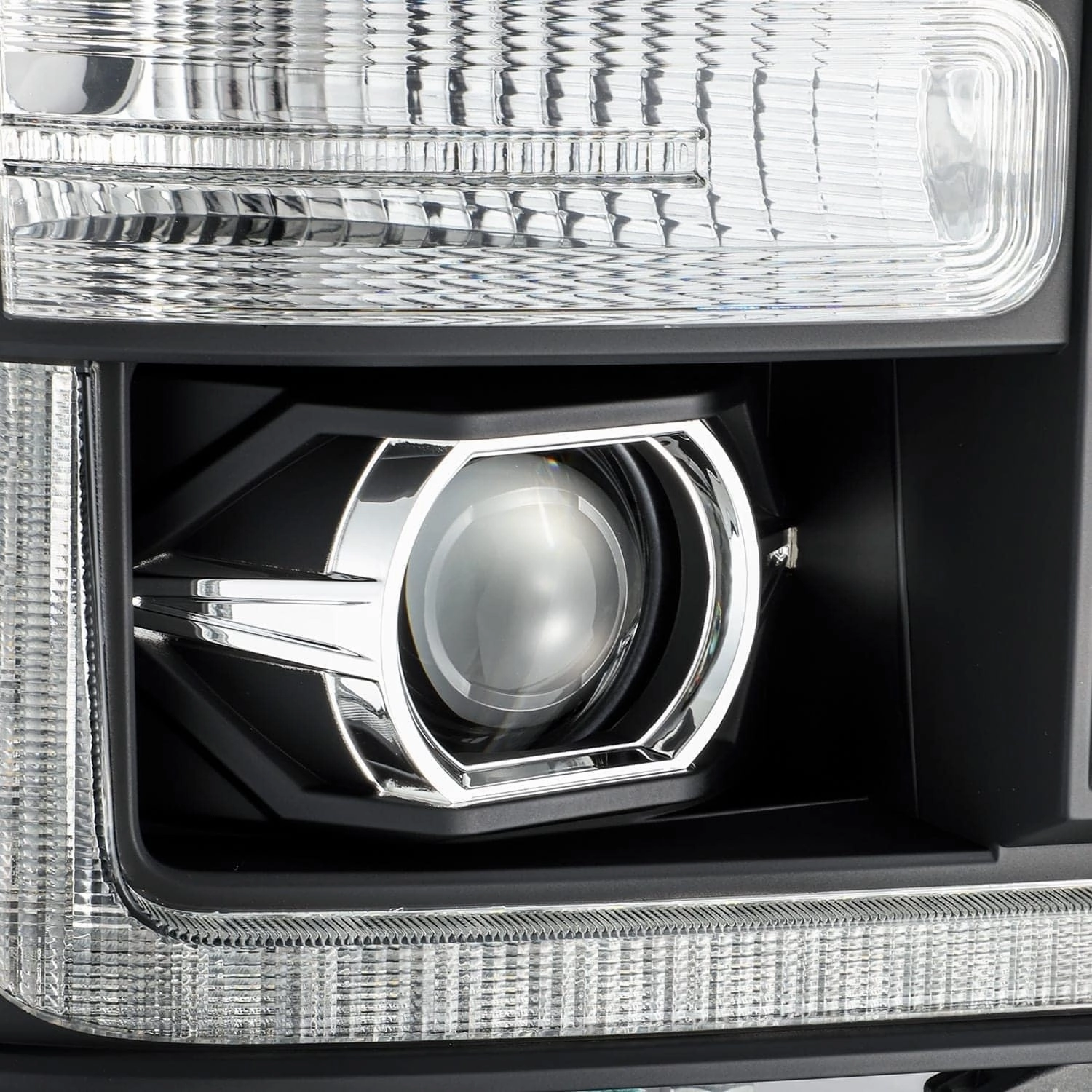 11-16 Ford Super Duty PRO-Series Halogen Projector Headlights Black