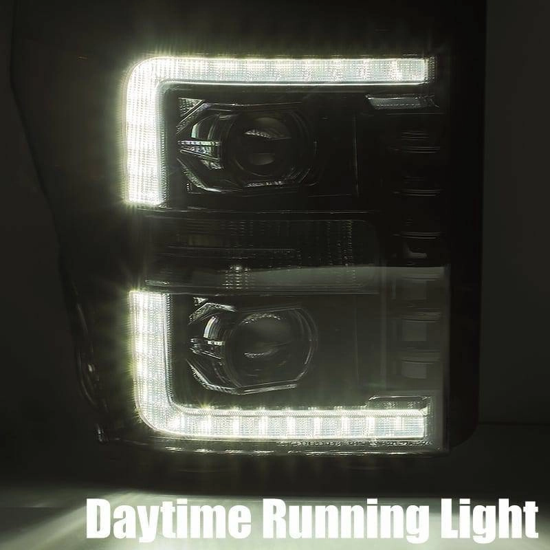 11-16 Ford Super Duty PRO-Series Halogen Projector Headlights Black